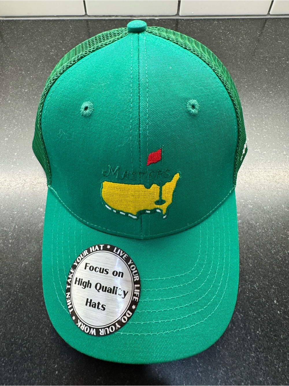 Masters Trucker Hat Unisex Green Golf Snap-Back Augusta National 2024